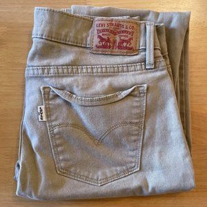 Levi's Tan 710 Super Skinny Jeans Size 28